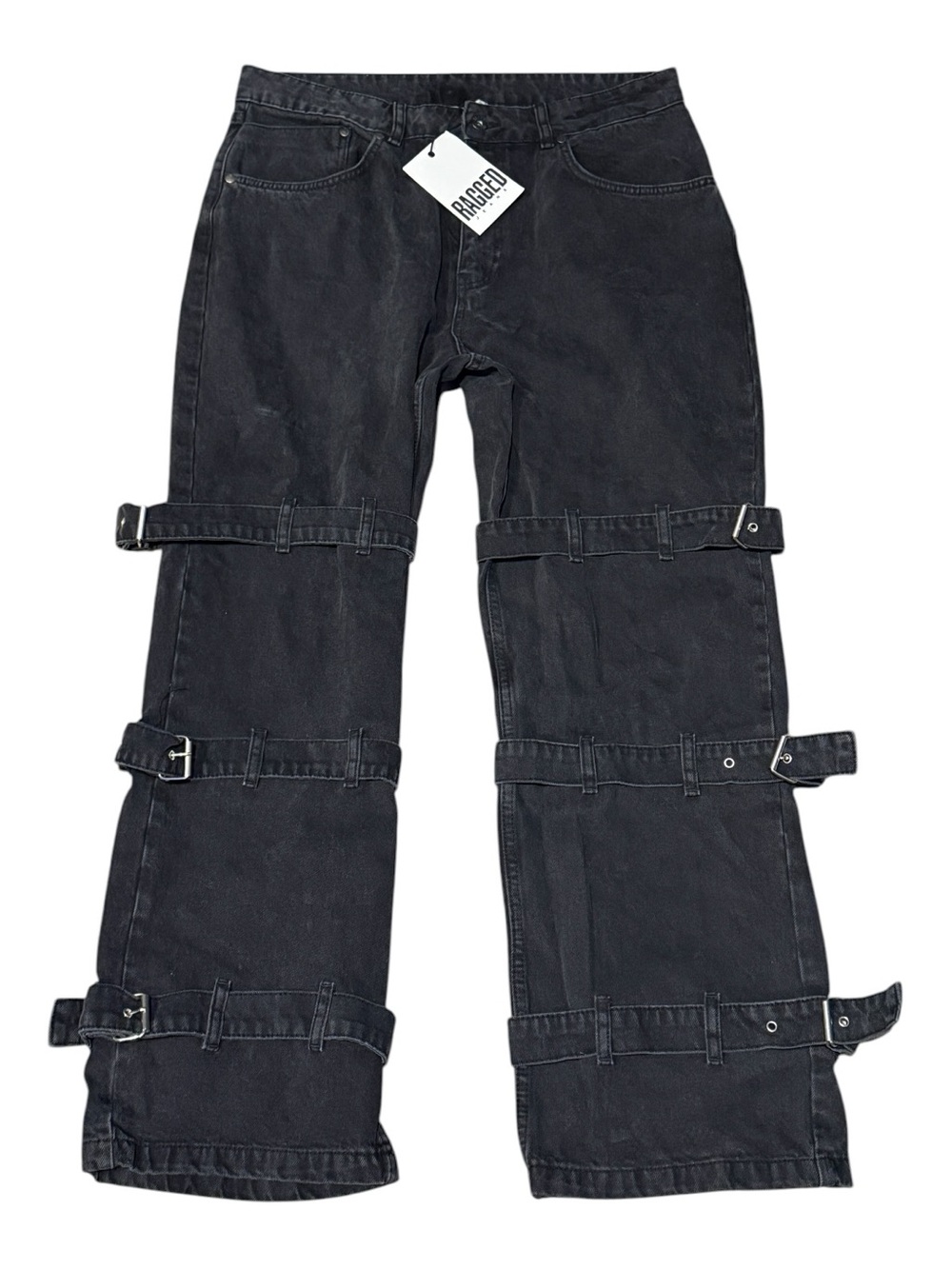 The Ragged Priest Denim Buckle Relaxed Fit Jeans Sz 32